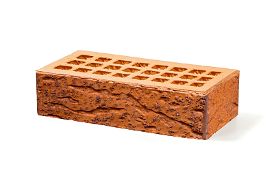 Картинка Кирпич - Облицовочный кирпич Облицовочный пустотелый : М-150 размером 120x250x65. Цвет красный, производство Губский кирпичный завод 