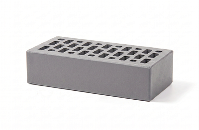 Картинка Кирпич - Облицовочный кирпич Облицовочный Одинарный : М-150 размером 120x250x65. Цвет серый, производство Терекс кирпичный завод 