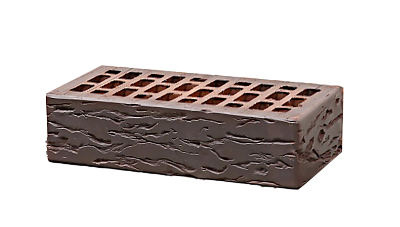 Картинка Кирпич - Облицовочный кирпич Облицовочный Одинарный : М-150 размером 120x250x65. Цвет коричневый, производство Воротынский кирпичный завод 